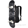 Mochila Skateboard com tiras Hole de fone de ouvido USB